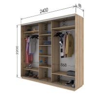 Шафа-купе 2400х600х2400