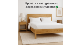 Кровати из натурального дерева