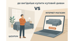 Интернет-магазин vs шоурум: где выгоднее купить угловой диван