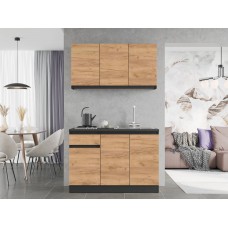 Кухня модульна Еверест Оптіма набір №5 Дуб крафт золотий 1,2 м (без стільниці) (DTM-5711)
