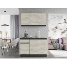 Кухня модульна Еверест Оптіма набір №5 Дуб крафт білий 1,2 м (без стільниці) (DTM-5712)