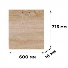 Фасад для посудомийної машини Оптіма ПМ-600 Німфея Альба (Білий) (без стільниці) 600х16х713 мм (DTM-071473)