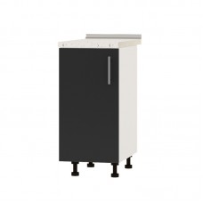 Кухонный модуль Оптима Низ Н83-390 Белый/Антрацит (без столешницы) 390х461х820 мм (DTM-072647)