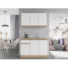 Кухня модульна Еверест Оптіма набір №5 Білий 1,2 м (без стільниці) (DTM-5709)