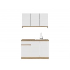 Кухня модульна Еверест Оптіма набір №5 Білий 1,2 м (без стільниці) (DTM-5709)