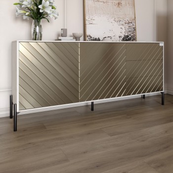 Комод с черными металлическими ножками LION Амарант 168x40x76,5 см Бетон Style/Перламутровый металлик (RAL-7048) 1680x400x765 мм (LION-041923) Комод с черными металлическими ножками LION Амарант 168x40x76,5 см Бетон Style/Перламутровый металлик (RAL-7048) 1680x400x765 мм (LION-041923)