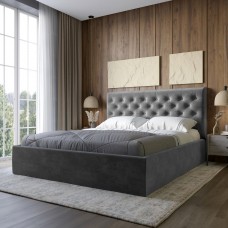 Двоспальне ліжко з м'яким узголів'ям LION Аврора Лілі 95 140х200 см