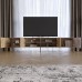 Комплект модульный для гостиной LION Грей 4 элемента с черными металлическими ножками Дуб Ливорно/Асфальт (LION-042698)