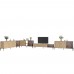 Комплект модульный для гостиной LION Грей 4 элемента с черными металлическими ножками Дуб Аппалачи/Дерево (LION-042728)