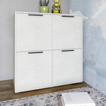 Тумба четырехдверная LION Краш 82x43x86 см Бетон style (LION-041767) Тумба четырехдверная LION Краш 82x43x86 см Бетон style (LION-041767)