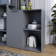 Тумба однодверная LION Краш 82x43x86 см Антрацит (LION-044101)