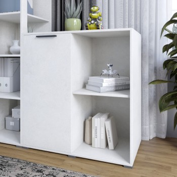 Тумба однодверная LION Краш 82x43x86 см Бетон style (LION-044103) Тумба однодверная LION Краш 82x43x86 см Бетон style (LION-044103)