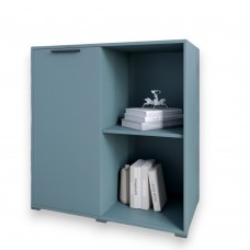 Тумба однодверная LION Краш 82x43x86 см Гранит серый (LION-044105)