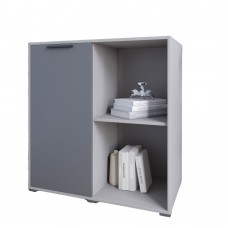 Тумба однодверная LION Краш 82x43x86 см Кашемир/Антрацит (LION-044116)