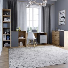 Гарнитур для комнаты LION Краш Дуб аппалачи/Антрацит из 4 элементов (LION-044183)