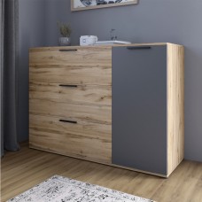 Гарнитур для комнаты LION Краш Дуб аппалачи/Антрацит из 4 элементов (LION-044183)