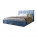 Двуспальная деревянная кровать LION Пикси Silk 503 (темно-синяя) 160х200 Двуспальная деревянная кровать LION Пикси Silk 503 (темно-синяя) 160х200