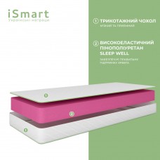 Матрас ортопедический ТМ Ismart Koala Sweet 70х160 см безпружинный (ISM-051053)