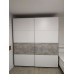 Шкаф-купе двухдверный Doros G-Caiser 220х60х240 см Белый/Бетон (DRS-011006) Шкаф-купе двухдверный Doros G-Caiser 220х60х240 см Белый/Бетон (DRS-011006)