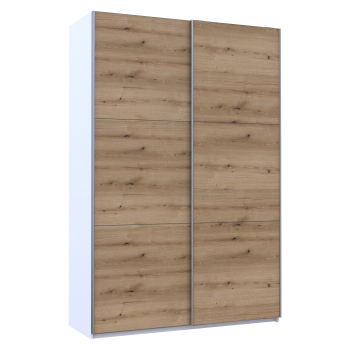 Шкаф-купе двухдверный Doros G-Caiser 160х60х240 см Белый/Дуб евок (DRS-011022)