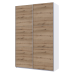 Шкаф-купе двухдверный Doros G-Caiser 160х60х240 см Белый/Дуб евок (DRS-011022)
