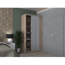 Шкаф-купе двухдверный Doros Сити Лайт 120х60х225 см Дуб сонома/1 Зеркало (DRS-011081)