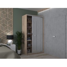 Шкаф-купе двухдверный Doros Сити Лайт 120х45х225 см Дуб сонома/2 Зеркала (DRS-011085)