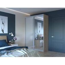 Шкаф-купе двухдверный Doros Сити Лайт 150х45х225 см Дуб сонома/2 Зеркала (DRS-011087)