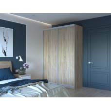 Шкаф-купе двухдверный Doros Сити Лайт 150х60х225 см Дуб сонома (DRS-011093)