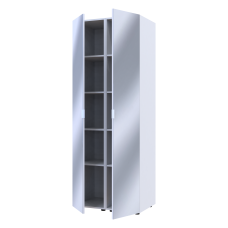 Комплект пеналов для одежды Doros Гелар (2 шт.) 78х49,5х203,4 см 2 Зеркала/Белый (DRS-011123)