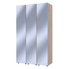 Комплект пеналов для одежды Doros Гелар (3 шт.) 117х49,5х203,4 см 3 Зеркала/Дуб сонома (DRS-011128)