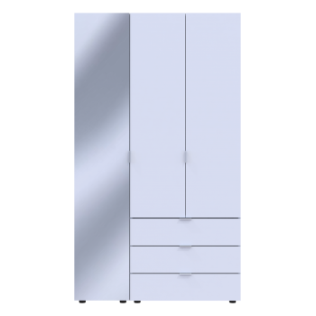 Комплект шкафов для одежды Doros Гелар (2 шт.) 116,5х49,5х203,4 см Зеркало/Белый (DRS-011132) Комплект шкафов для одежды Doros Гелар (2 шт.) 116,5х49,5х203,4 см Зеркало/Белый (DRS-011132)