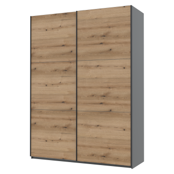 Шкаф-купе двухдверный Doros G-Caiser 180х60х240 см Графит/Дуб евок (DRS-011229) Шкаф-купе двухдверный Doros G-Caiser 180х60х240 см Графит/Дуб евок (DRS-011229)