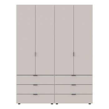 Комплект шкафов для одежды Doros Гелар (2 шт.) 155х49,5х203,4 см Кашемир (DRS-011238)