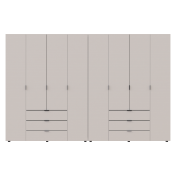 Комплект шкафов для одежды Doros Гелар (2 шт.) 310х49,5х203,4 см Кашемир (DRS-011243)