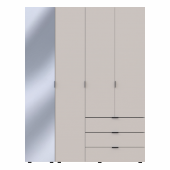 Комплект шкафов для одежды Doros Гелар (2 шт.) 155х49,5х203,4 см Зеркало/Кашемир (DRS-011259) Комплект шкафов для одежды Doros Гелар (2 шт.) 155х49,5х203,4 см Зеркало/Кашемир (DRS-011259)