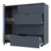 Комод в гостиную Doros Гелар GС1 100х40х81,2 см Графит (DRS-011288)