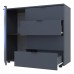 Комод в гостиную Doros Гелар GС1 100х40х81,2 см Графит (DRS-011288)