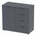 Комод в гостиную Doros Рон 1 80х38х81 см Графит (DRS-011293)