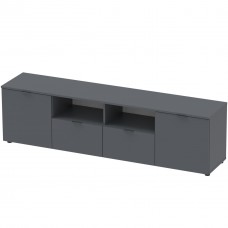 Тумба под ТВ Doros Рон 4 180х38х50 см Графит (DRS-011299)