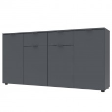 Комод в гостиную Doros Рон 7 160х38х81 см Графит (DRS-011305)