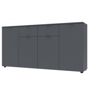 Комод в гостиную Doros Рон 7 160х38х81 см Графит (DRS-011305)