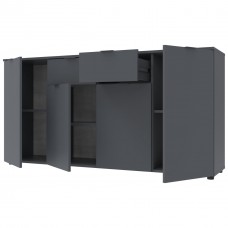 Комод в гостиную Doros Рон 7 160х38х81 см Графит (DRS-011305)