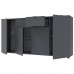 Комод в гостиную Doros Рон 7 160х38х81 см Графит (DRS-011305)