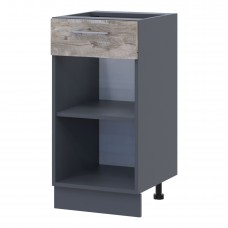 Кухонный модуль нижний Doros Лея НЯ82_40 40х46,6х82 см Графит/Дуб клондайк (DRS-011373)