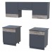 Кухня модульная Лея Doros 180х60х250 см Графит/Дуб клондайк (DRS-011382) Кухня модульная Лея Doros 180х60х250 см Графит/Дуб клондайк (DRS-011382)