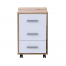 Тумба офисная Doros Т3 43х42х66,4 см Дуб евок/Белый (DRS-011446)