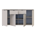 Комод в гостиную Doros Рон 7 160х38х81 см Кашемир (DRS-011458)