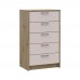 Комод Doros Ронди Дуб Артизан/Кашемир 5 ящиков 60х40х100 DRS-011784 (41516189)