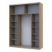 Шкаф купе Doros G-Caiser Дуб Эвок 2 Стекла/3 части 180х60х240 (DRS-011574) Шкаф купе Doros G-Caiser Дуб Эвок 2 Стекла/3 части 180х60х240 (DRS-011574)